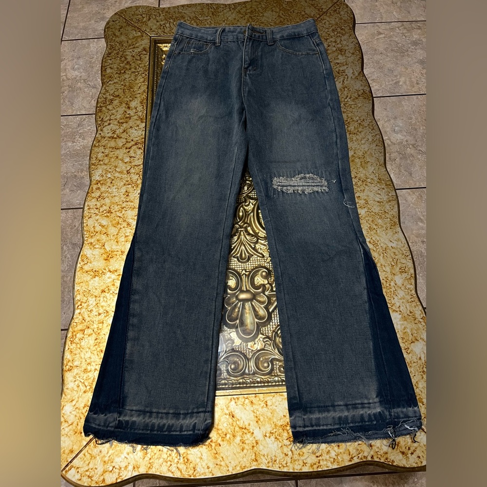 Vintage Flared Ripped Jeans Size Small 30x30